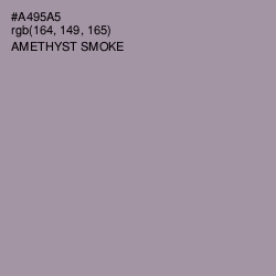 #A495A5 - Amethyst Smoke Color Image